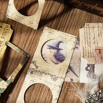 Windor Memories Vintage Flip Cards Sticker 10pcs