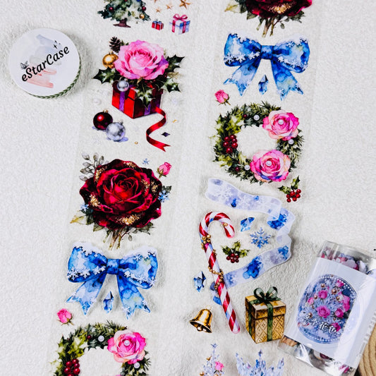 6cm*2m Winter Floral Patterns Tape