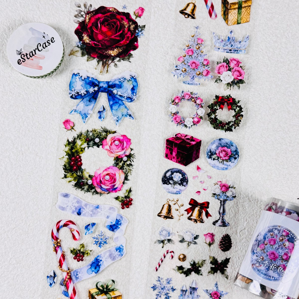6cm*2m Winter Floral Patterns Tape