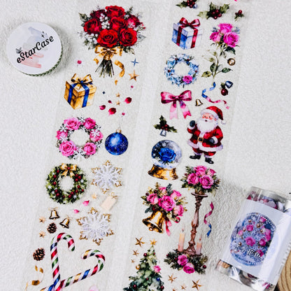 6cm*2m Winter Floral Patterns Tape