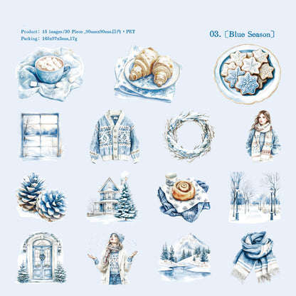 Winter Love Song Stickers 30pcs