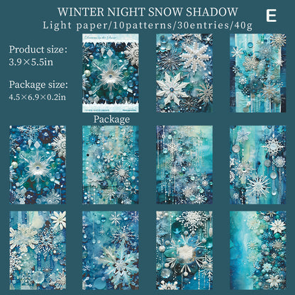 Dreams in the Snow Paper 30pcs