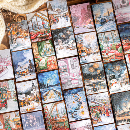 Winter Scenery Sticker 50pcs