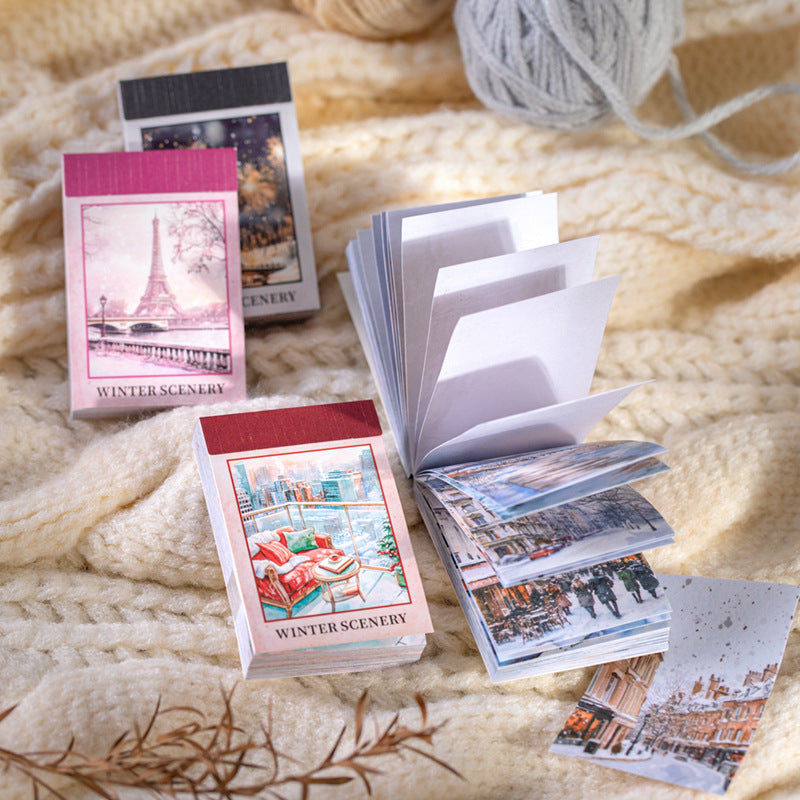 Winter Scenery Sticker 50pcs