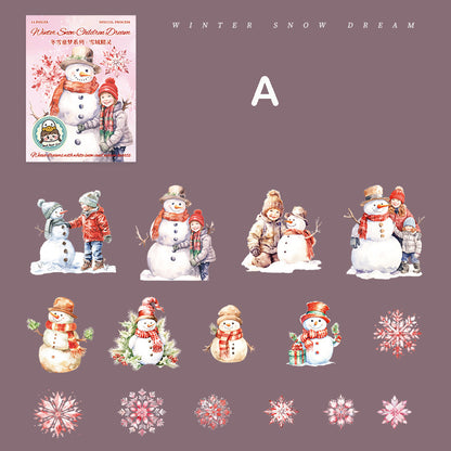 Winter Snow Dream Sticker 15pcs