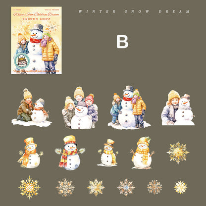 Winter Snow Dream Sticker 15pcs