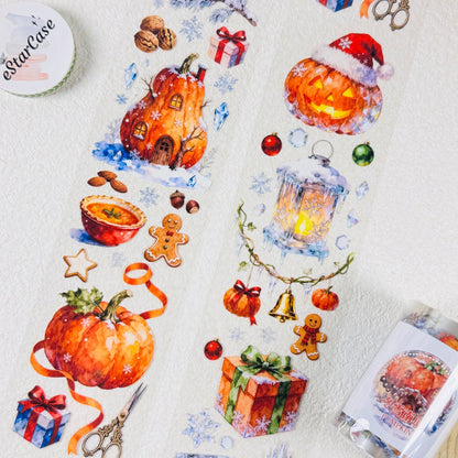 6cm*2m Winter Snow Pumpkin Tape