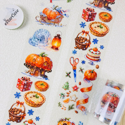 6cm*2m Winter Snow Pumpkin Tape