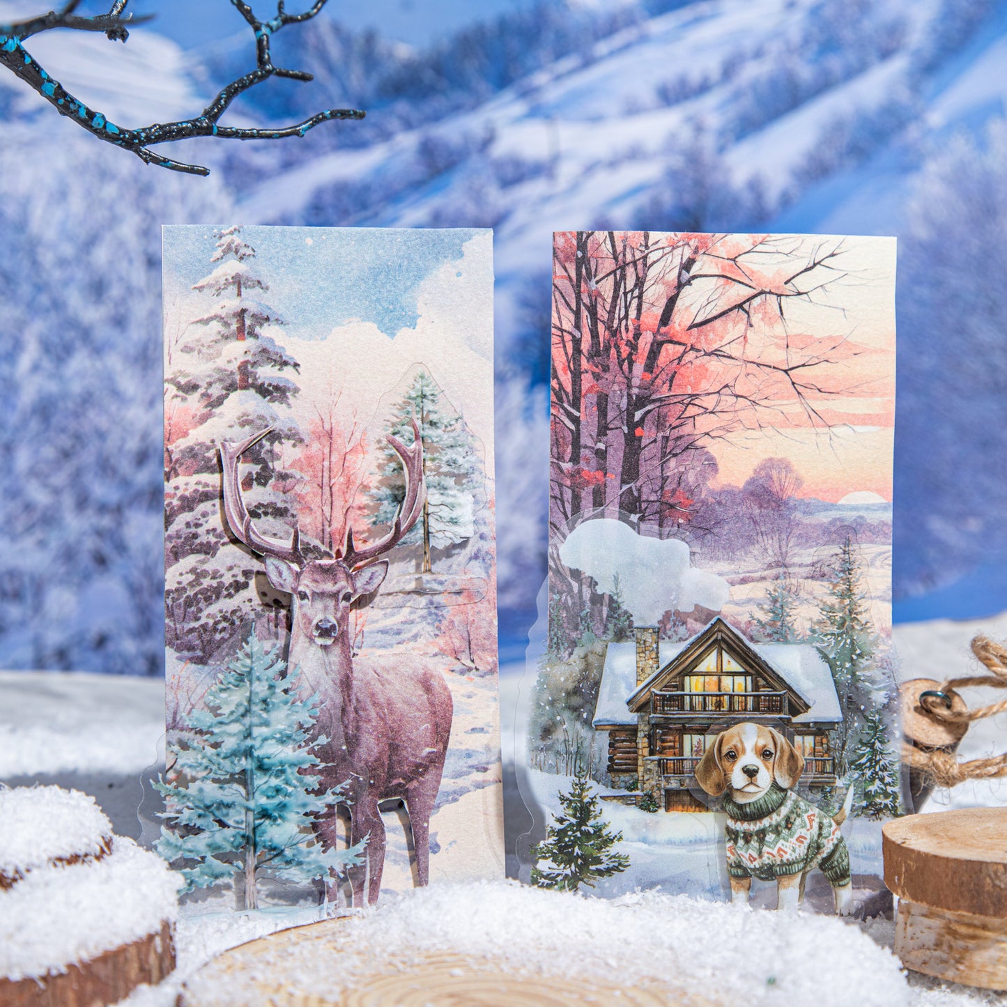 Winter Snow Scene Paper 30pcs