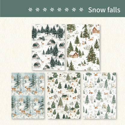 Large Size Winter Theme Paper 10pcs