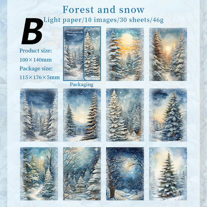 Winter Gradually Warms Up Paper 30pcs