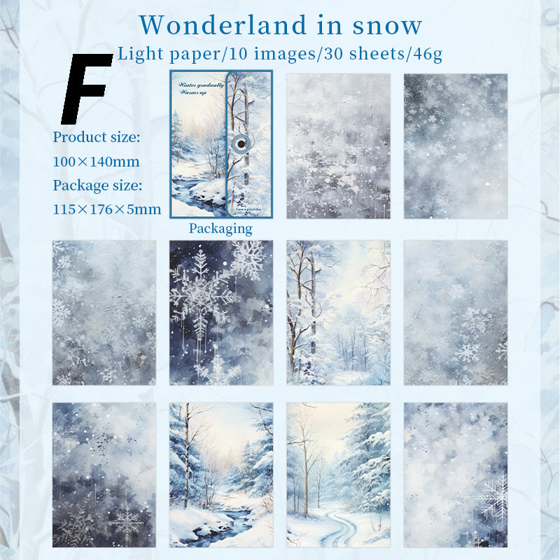 Winter Gradually Warms Up Paper 30pcs
