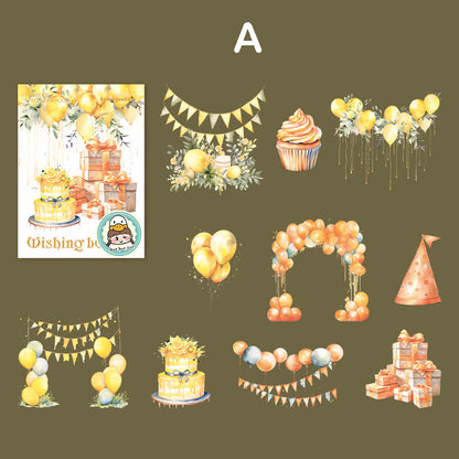 Wishing Balloon Sticker 10pcs