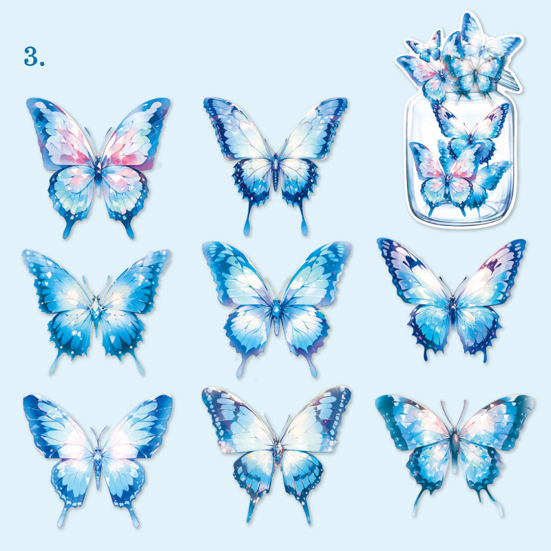 Wishing Butterfly Stickers 16pcs