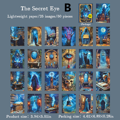 Witch's Magic Book Paper 50pcs