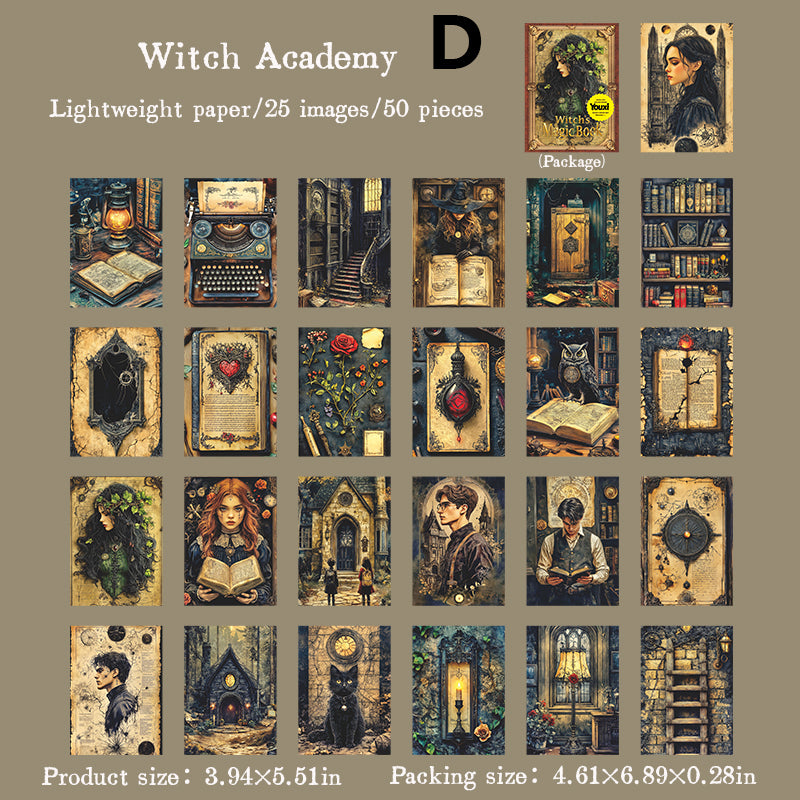 Witch's Magic Book Paper 50pcs
