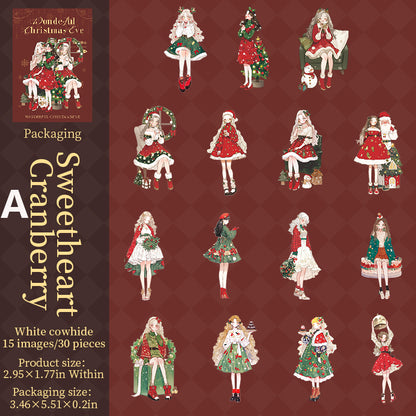 Wonderful Chirstmas Eve Sticker 30pcs