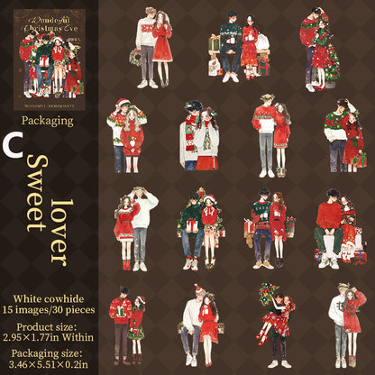 Wonderful Chirstmas Eve Sticker 30pcs