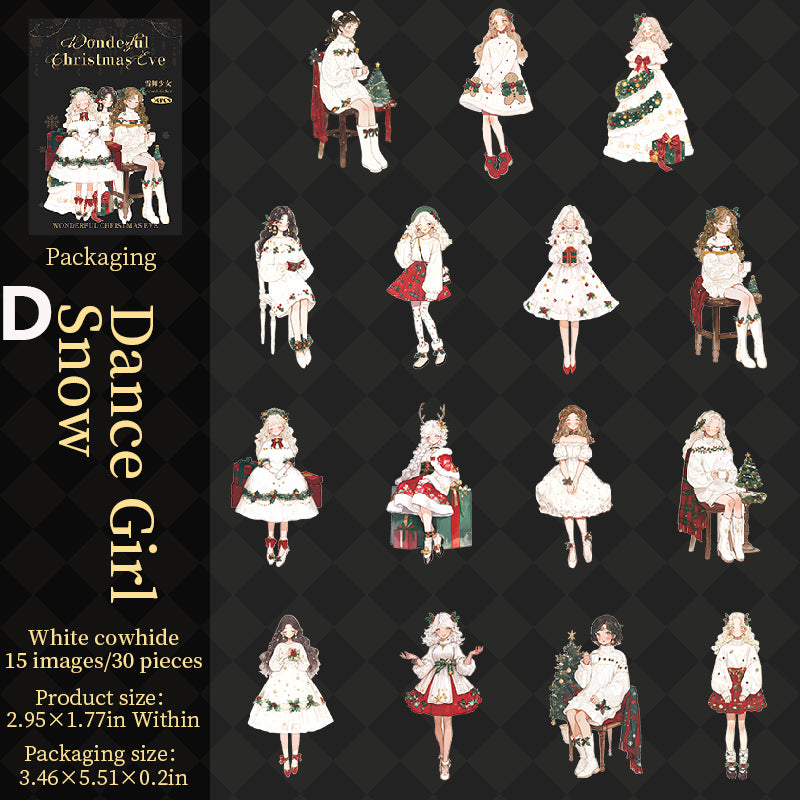 Wonderful Chirstmas Eve Sticker 30pcs