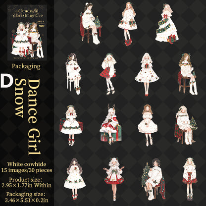 Wonderful Chirstmas Eve Sticker 30pcs