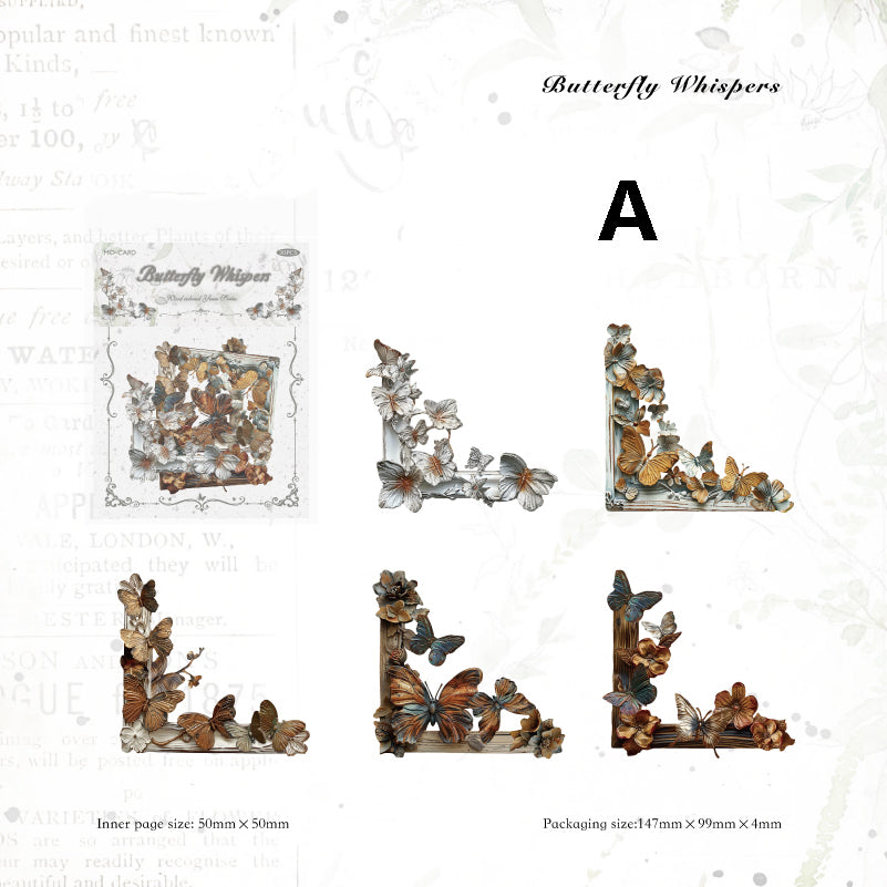 Wood Colored Years Series Sticker 20pcs