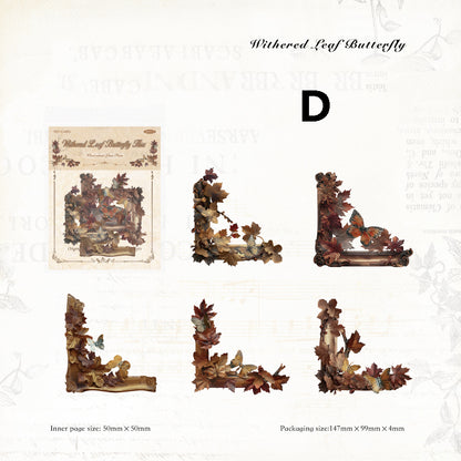 Wood Colored Years Series Sticker 20pcs