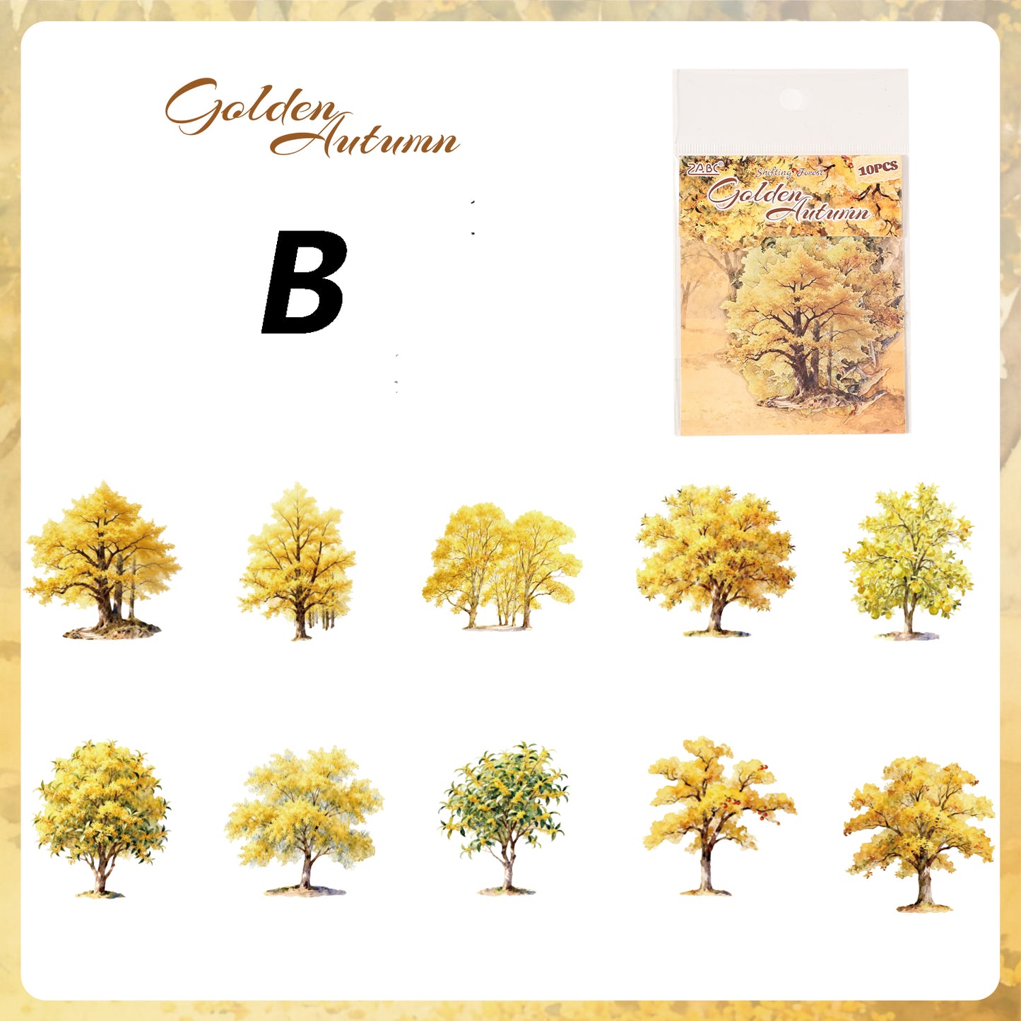 Woodshadow Myriad Sticker 10pcs