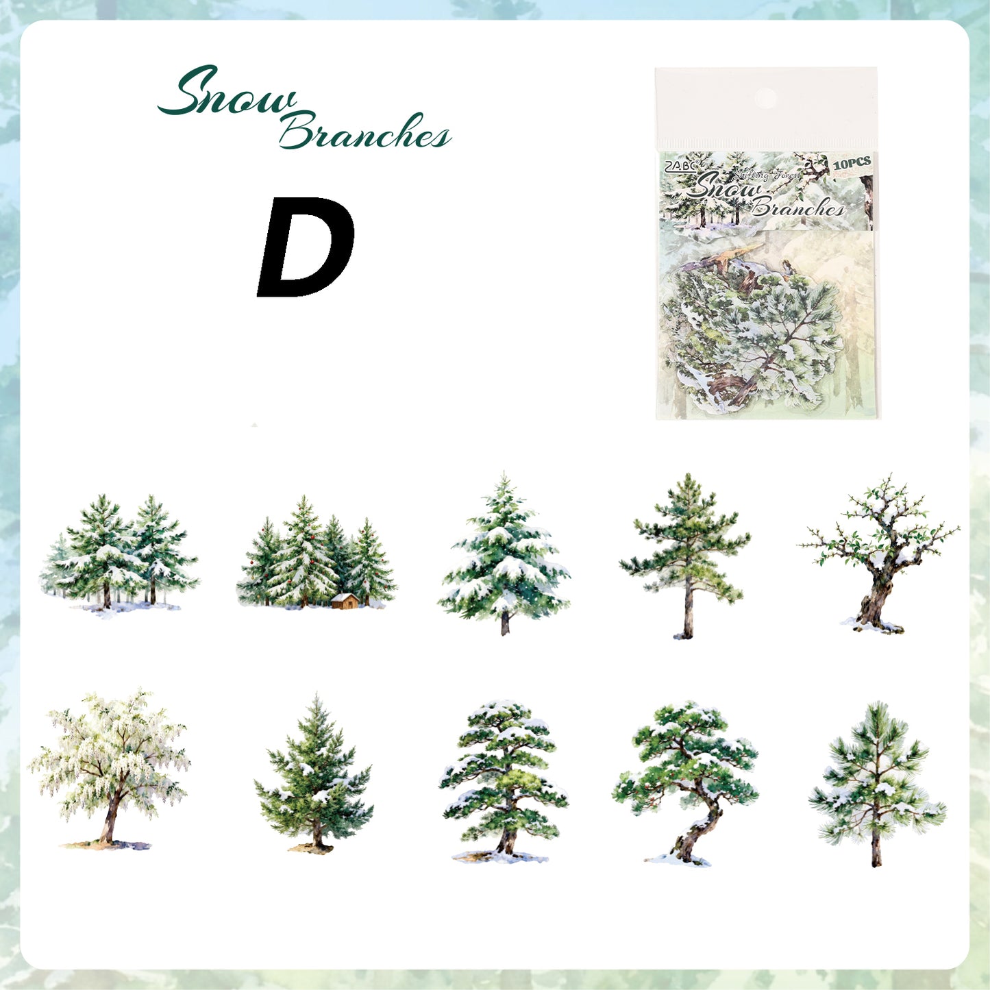 Woodshadow Myriad Sticker 10pcs