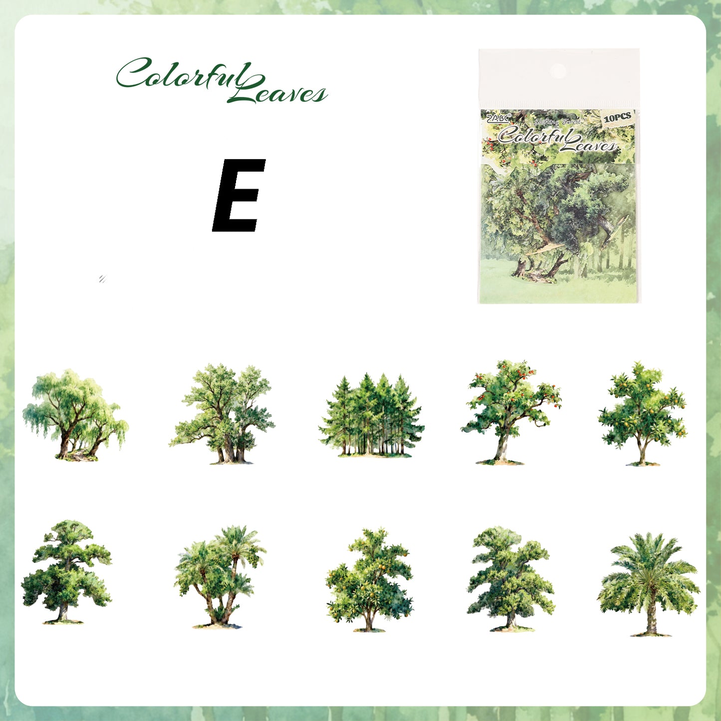 Woodshadow Myriad Sticker 10pcs