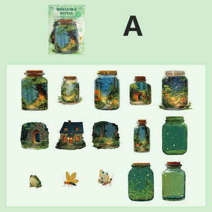 World In A Bottle Sticker 15pcs