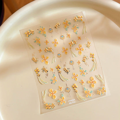 Yellow Flower Mini Stickers