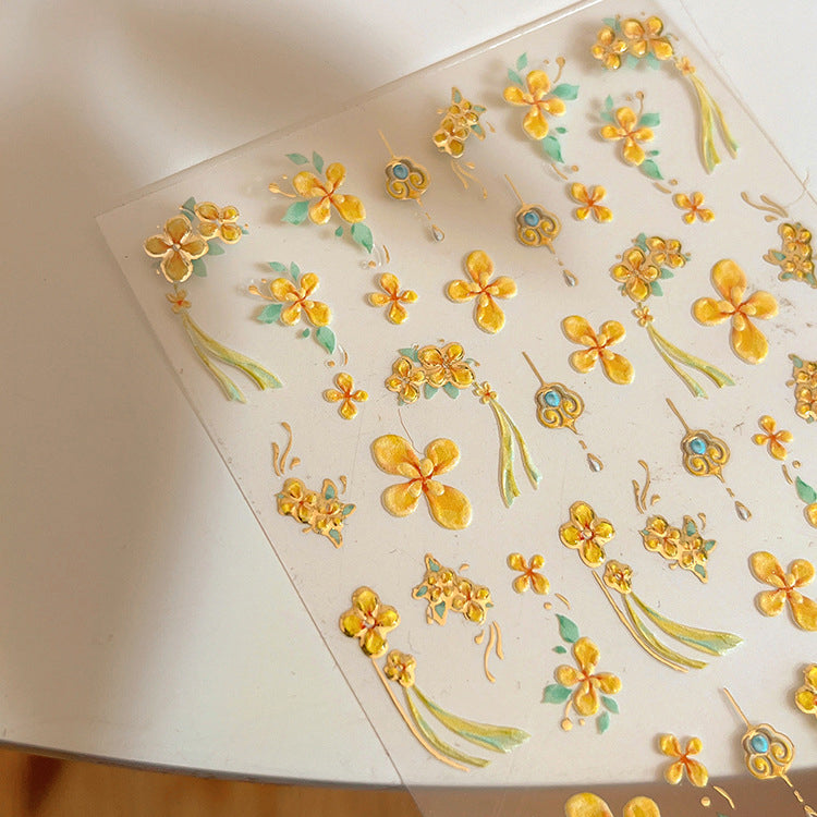 Yellow Flower Mini Stickers
