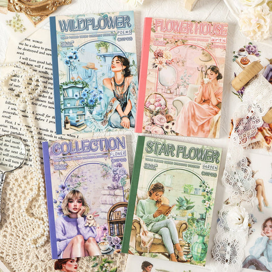 Yinmo Flower Vine Sticker Book 20pcs