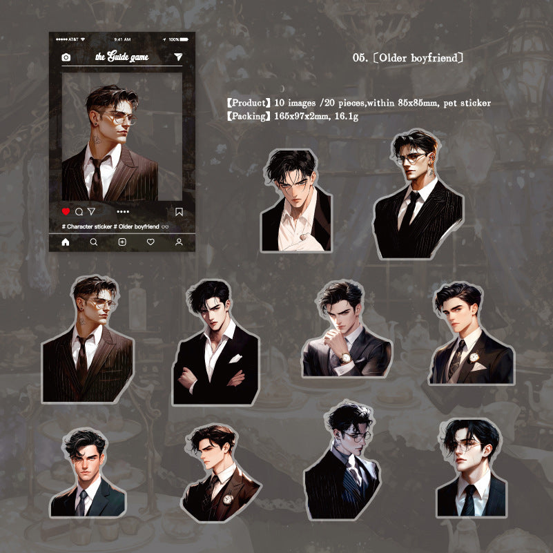 Young Boy Stickers 20pcs