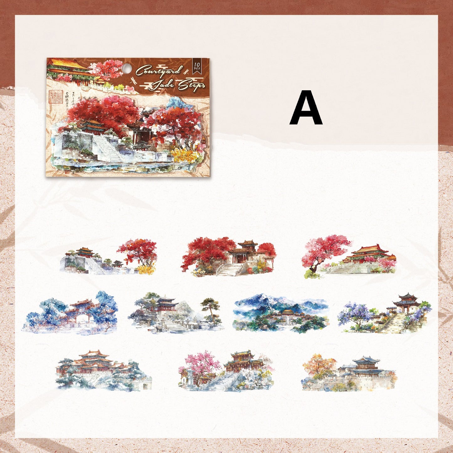 Yunting Of The Ten States Stickers 10pcs