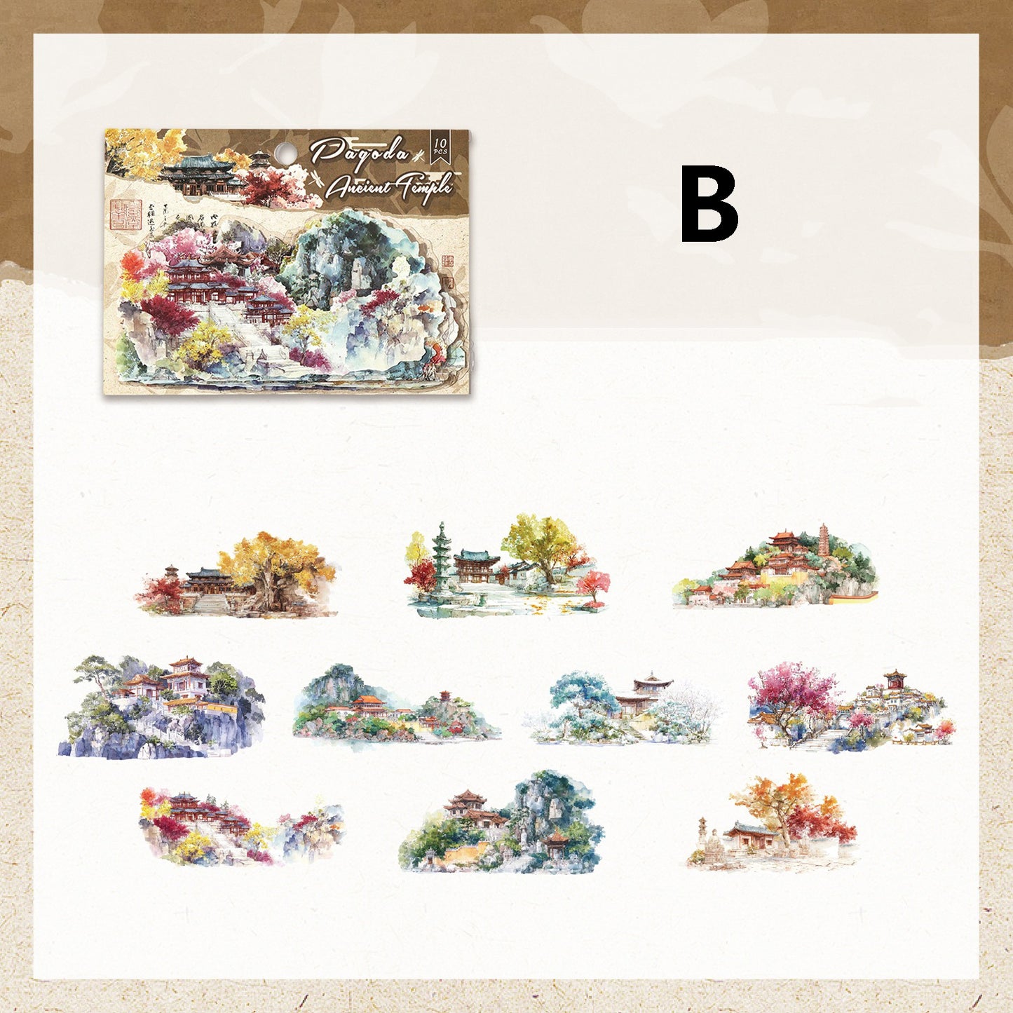 Yunting Of The Ten States Stickers 10pcs