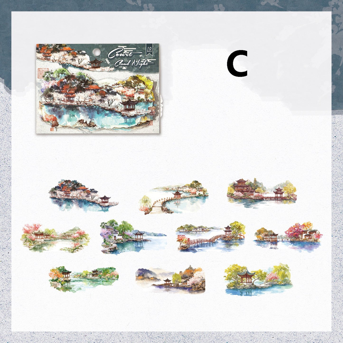 Yunting Of The Ten States Stickers 10pcs