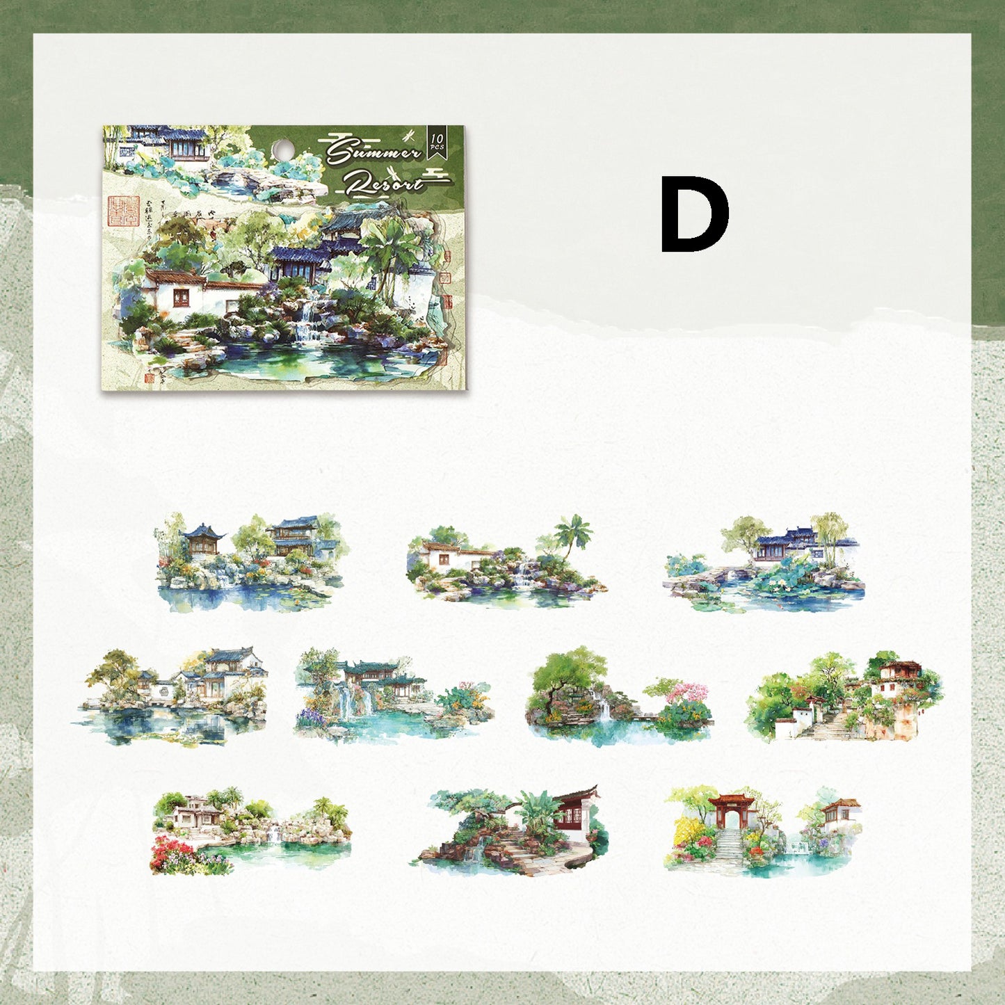 Yunting Of The Ten States Stickers 10pcs