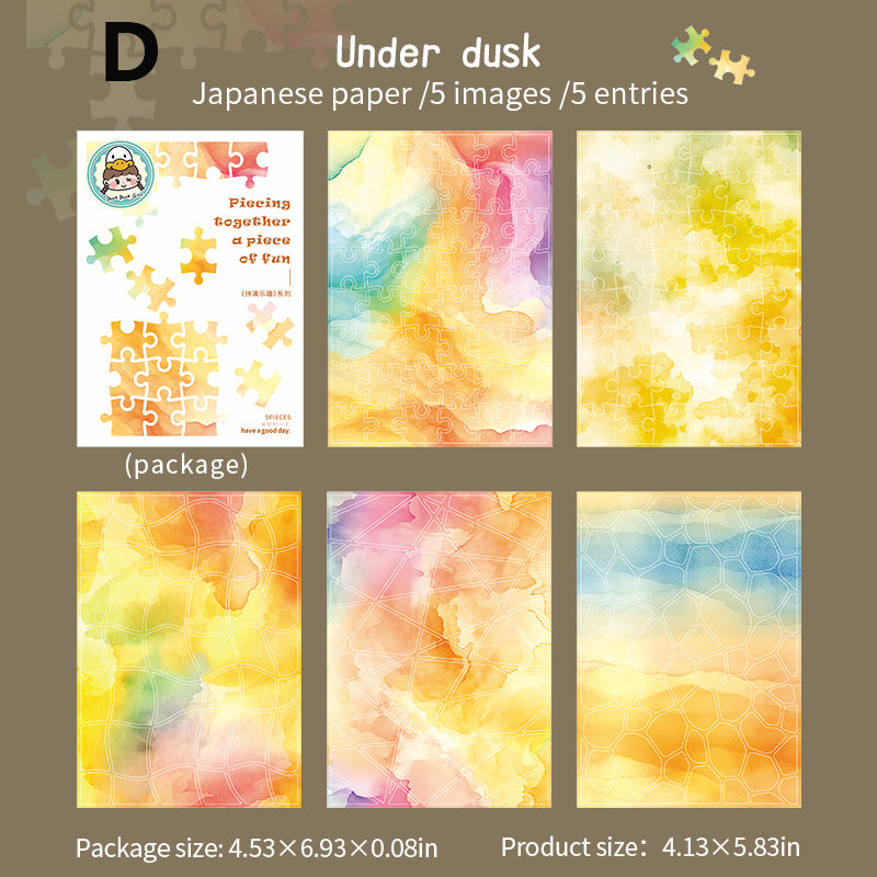 The Fun of Piecing Together Sticker 5pcs