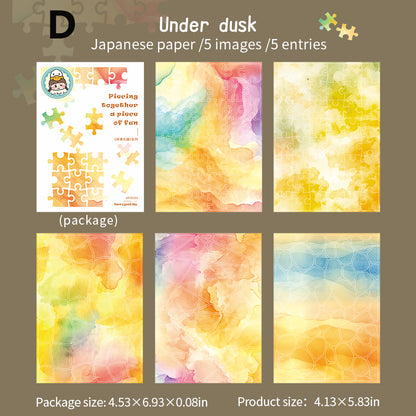 The Fun of Piecing Together Sticker 5pcs