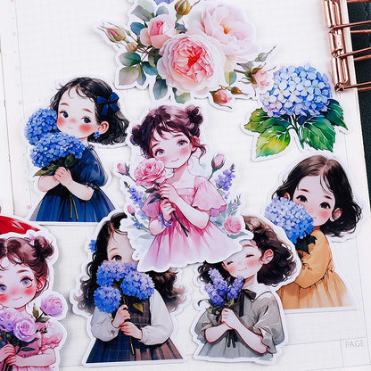 Bouquet Girl Stickers 25pcs