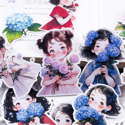 Bouquet Girl Stickers 25pcs