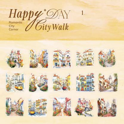 City Roaming Sticker 15pcs