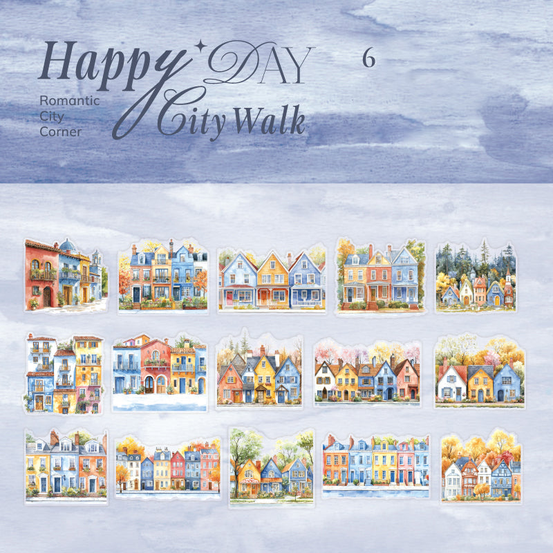 City Roaming Sticker 15pcs