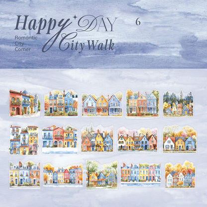 City Roaming Sticker 15pcs