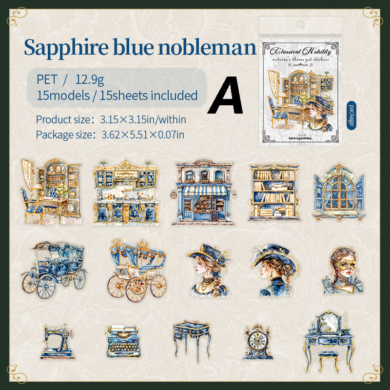 Classic Aristocrat Sticker 15pcs