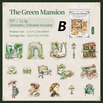 Classic Aristocrat Sticker 15pcs