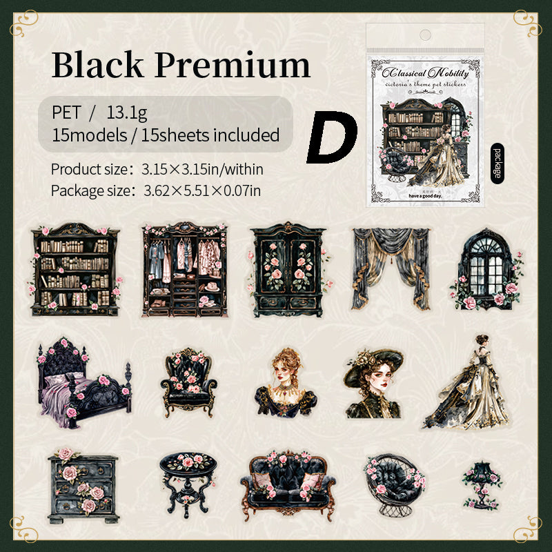Classic Aristocrat Sticker 15pcs
