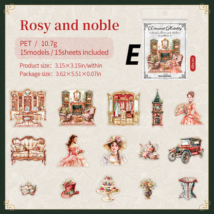 Classic Aristocrat Sticker 15pcs