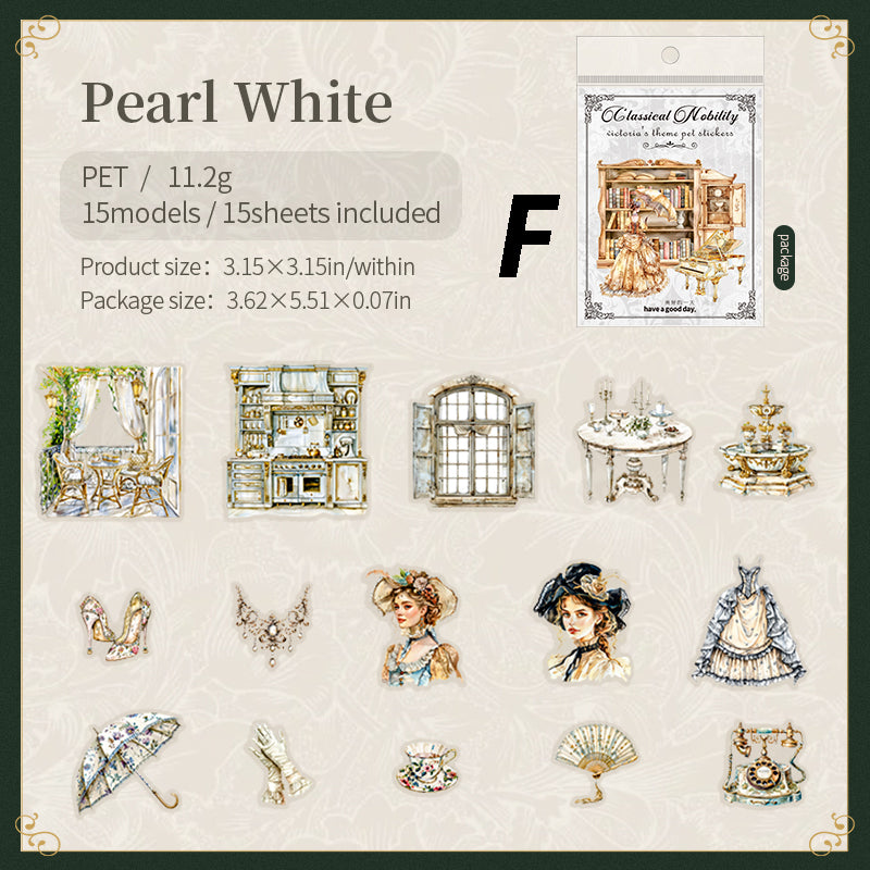 Classic Aristocrat Sticker 15pcs
